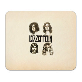 Коврик прямоугольный с принтом Led Zeppelin 1 в Екатеринбурге, натуральный каучук | размер 230 х 185 мм; запечатка лицевой стороны | Тематика изображения на принте: led zeppelin | лед зеппелин | роберт плант