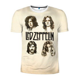 Мужская футболка 3D спортивная с принтом Led Zeppelin 1 в Екатеринбурге, 100% полиэстер с улучшенными характеристиками | приталенный силуэт, круглая горловина, широкие плечи, сужается к линии бедра | Тематика изображения на принте: led zeppelin | лед зеппелин | роберт плант