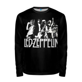 Мужской лонгслив 3D с принтом Led Zeppelin 4 в Екатеринбурге, 100% полиэстер | длинные рукава, круглый вырез горловины, полуприлегающий силуэт | led zeppelin | лед зеппелин | роберт плант