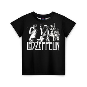 Детская футболка 3D с принтом Led Zeppelin 4 в Екатеринбурге, 100% гипоаллергенный полиэфир | прямой крой, круглый вырез горловины, длина до линии бедер, чуть спущенное плечо, ткань немного тянется | led zeppelin | лед зеппелин | роберт плант