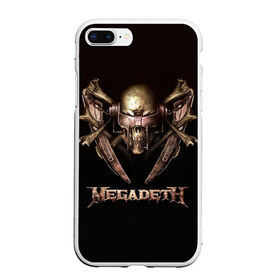 Чехол для iPhone 7Plus/8 Plus матовый с принтом Megadeth 3 в Екатеринбурге, Силикон | Область печати: задняя сторона чехла, без боковых панелей | megadeth | дирк вербурен | дэвид эллефсон | дэйв мастейн | кико лоурейро | мегадэт