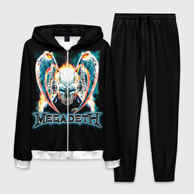 Мужской костюм 3D с принтом Megadeth 4 в Екатеринбурге, 100% полиэстер | Манжеты и пояс оформлены тканевой резинкой, двухслойный капюшон со шнурком для регулировки, карманы спереди | megadeth | дирк вербурен | дэвид эллефсон | дэйв мастейн | кико лоурейро | мегадэт