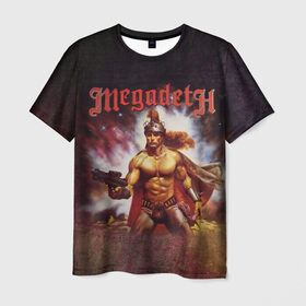 Мужская футболка 3D с принтом Megadeth 6 в Екатеринбурге, 100% полиэфир | прямой крой, круглый вырез горловины, длина до линии бедер | megadeth | дирк вербурен | дэвид эллефсон | дэйв мастейн | кико лоурейро | мегадэт