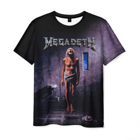 Мужская футболка 3D с принтом Megadeth 7 в Екатеринбурге, 100% полиэфир | прямой крой, круглый вырез горловины, длина до линии бедер | megadeth | дирк вербурен | дэвид эллефсон | дэйв мастейн | кико лоурейро | мегадэт