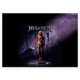 Поздравительная открытка с принтом Megadeth 7 в Екатеринбурге, 100% бумага | плотность бумаги 280 г/м2, матовая, на обратной стороне линовка и место для марки
 | megadeth | дирк вербурен | дэвид эллефсон | дэйв мастейн | кико лоурейро | мегадэт