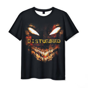 Мужская футболка 3D с принтом Disturbed 4 в Екатеринбурге, 100% полиэфир | прямой крой, круглый вырез горловины, длина до линии бедер | disturbed | donegan | draiman | moyer | wengren | венгрен | дистурбед | дониган | дрейман | мойер | хард рок