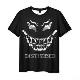 Мужская футболка 3D с принтом Disturbed 5 в Екатеринбурге, 100% полиэфир | прямой крой, круглый вырез горловины, длина до линии бедер | disturbed | donegan | draiman | moyer | wengren | венгрен | дистурбед | дониган | дрейман | мойер | хард рок