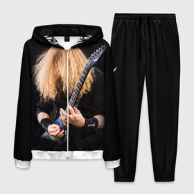 Мужской костюм 3D с принтом Dave Mustaine в Екатеринбурге, 100% полиэстер | Манжеты и пояс оформлены тканевой резинкой, двухслойный капюшон со шнурком для регулировки, карманы спереди | dave | megadeth | metal | mustaine | rattlehead | rock | thrash | vic | дейв | мастейн | мегадет | метал | рок | треш