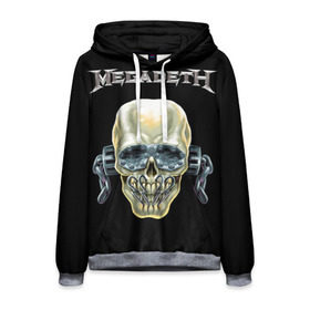 Мужская толстовка 3D с принтом Megadeth в Екатеринбурге, 100% полиэстер | двухслойный капюшон со шнурком для регулировки, мягкие манжеты на рукавах и по низу толстовки, спереди карман-кенгуру с мягким внутренним слоем. | dave | megadeth | metal | mustaine | rattlehead | rock | thrash | vic | дейв | мастейн | мегадет | метал | рок | треш