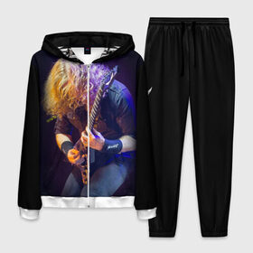 Мужской костюм 3D с принтом Dave Mustaine в Екатеринбурге, 100% полиэстер | Манжеты и пояс оформлены тканевой резинкой, двухслойный капюшон со шнурком для регулировки, карманы спереди | dave | megadeth | metal | mustaine | rattlehead | rock | thrash | vic | дейв | мастейн | мегадет | метал | рок | треш