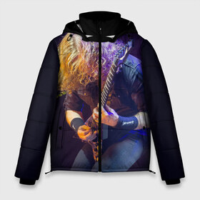 Мужская зимняя куртка 3D с принтом Dave Mustaine в Екатеринбурге, верх — 100% полиэстер; подкладка — 100% полиэстер; утеплитель — 100% полиэстер | длина ниже бедра, свободный силуэт Оверсайз. Есть воротник-стойка, отстегивающийся капюшон и ветрозащитная планка. 

Боковые карманы с листочкой на кнопках и внутренний карман на молнии. | dave | megadeth | metal | mustaine | rattlehead | rock | thrash | vic | дейв | мастейн | мегадет | метал | рок | треш