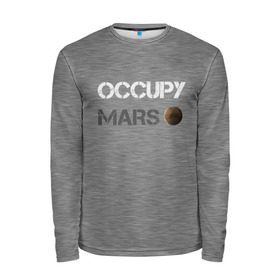 Мужской лонгслив 3D с принтом Захвати Марс в Екатеринбурге, 100% полиэстер | длинные рукава, круглый вырез горловины, полуприлегающий силуэт | Тематика изображения на принте: mars | space x | илон маск | марс | планеты | спэйс икс