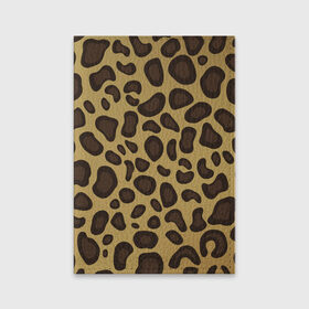 Обложка для паспорта матовая кожа с принтом Пантера в Екатеринбурге, натуральная матовая кожа | размер 19,3 х 13,7 см; прозрачные пластиковые крепления | леопард | пятна | текстура