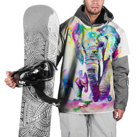 Накидка на куртку 3D с принтом Слоны в Екатеринбурге, 100% полиэстер |  | animal | art | bright | child | color | elephants | family | mother | rainbow | spectrum | животные | искусство | мама | радуга | ребенок | семья | слоны | спектр | цвета | яркие