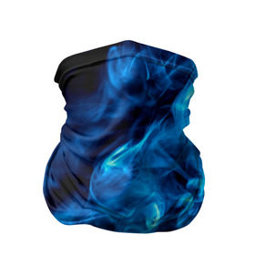 Бандана-труба 3D с принтом Smoke в Екатеринбурге, 100% полиэстер, ткань с особыми свойствами — Activecool | плотность 150‒180 г/м2; хорошо тянется, но сохраняет форму | Тематика изображения на принте: дым | огонь | пламя | синий