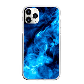 Чехол для iPhone 11 Pro матовый с принтом Smoke в Екатеринбурге, Силикон |  | дым | огонь | пламя | синий