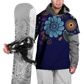 Накидка на куртку 3D с принтом Яркие чувства в Екатеринбурге, 100% полиэстер |  | Тематика изображения на принте: нежный | орнамент | узор | цветочный