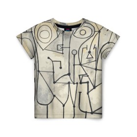 Детская футболка 3D с принтом Пикассо в Екатеринбурге, 100% гипоаллергенный полиэфир | прямой крой, круглый вырез горловины, длина до линии бедер, чуть спущенное плечо, ткань немного тянется | пикассо
