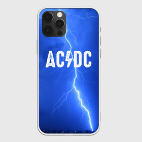 Чехол для iPhone 12 Pro с принтом AC/DC в Екатеринбурге, силикон | область печати: задняя сторона чехла, без боковых панелей | rok | рок