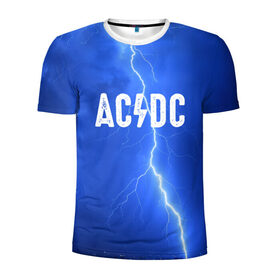 Мужская футболка 3D спортивная с принтом AC/DC в Екатеринбурге, 100% полиэстер с улучшенными характеристиками | приталенный силуэт, круглая горловина, широкие плечи, сужается к линии бедра | rok | рок