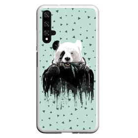 Чехол для Honor 20 с принтом Панда-художник в Екатеринбурге, Силикон | Область печати: задняя сторона чехла, без боковых панелей | animal | art | artist | bear | beast | design | panda | style | арт | дизайн | животное | зверь | кисть | краски | медведь | панда | стиль | художник