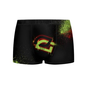 Мужские трусы 3D с принтом cs:go - OpTic gaming (Black collection) в Екатеринбурге, 50% хлопок, 50% полиэстер | классическая посадка, на поясе мягкая тканевая резинка | csgo | optic | ксго | оптик