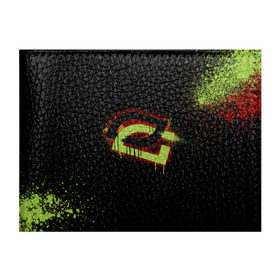 Обложка для студенческого билета с принтом cs:go - OpTic gaming (Black collection) в Екатеринбурге, натуральная кожа | Размер: 11*8 см; Печать на всей внешней стороне | csgo | optic | ксго | оптик