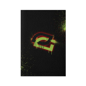 Обложка для паспорта матовая кожа с принтом cs:go - OpTic gaming (Black collection) в Екатеринбурге, натуральная матовая кожа | размер 19,3 х 13,7 см; прозрачные пластиковые крепления | csgo | optic | ксго | оптик