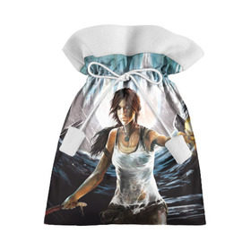 Подарочный 3D мешок с принтом Tomb Raider в Екатеринбурге, 100% полиэстер | Размер: 29*39 см | Тематика изображения на принте: 