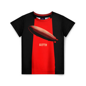 Детская футболка 3D с принтом Led Zeppelin в Екатеринбурге, 100% гипоаллергенный полиэфир | прямой крой, круглый вырез горловины, длина до линии бедер, чуть спущенное плечо, ткань немного тянется | led zeppelin