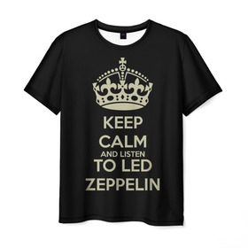 Мужская футболка 3D с принтом Led Zeppelin в Екатеринбурге, 100% полиэфир | прямой крой, круглый вырез горловины, длина до линии бедер | led zeppelin