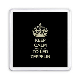 Магнит 55*55 с принтом Led Zeppelin в Екатеринбурге, Пластик | Размер: 65*65 мм; Размер печати: 55*55 мм | led zeppelin