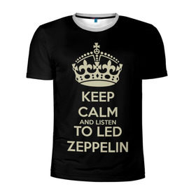 Мужская футболка 3D спортивная с принтом Led Zeppelin в Екатеринбурге, 100% полиэстер с улучшенными характеристиками | приталенный силуэт, круглая горловина, широкие плечи, сужается к линии бедра | led zeppelin
