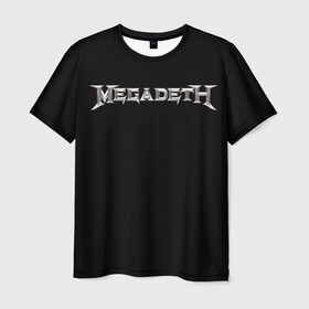 Мужская футболка 3D с принтом Deth в Екатеринбурге, 100% полиэфир | прямой крой, круглый вырез горловины, длина до линии бедер | Тематика изображения на принте: megadeth | мегадес
