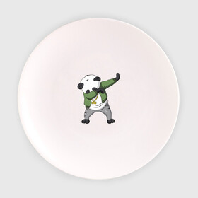 Тарелка с принтом Panda dab в Екатеринбурге, фарфор | диаметр - 210 мм
диаметр для нанесения принта - 120 мм | dab | dab n dance | panda dab | панда