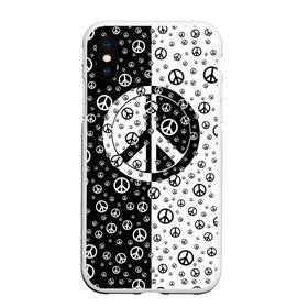 Чехол для iPhone XS Max матовый с принтом Peace Symbol в Екатеринбурге, Силикон | Область печати: задняя сторона чехла, без боковых панелей | love | peace | symbol | знак | любовь | мир | пацифик | пацифика | сигнал | символ | хиппи