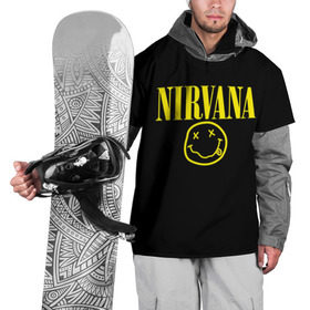 Накидка на куртку 3D с принтом Nirvana в Екатеринбурге, 100% полиэстер |  | curt | nirvana | кобейн | курт | нирвана