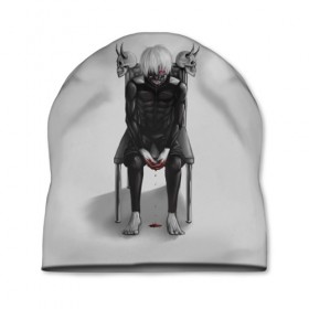 Шапка 3D с принтом Tokyo Ghoul в Екатеринбурге, 100% полиэстер | универсальный размер, печать по всей поверхности изделия | anime | ghoul | tokyo | tokyo ghoul | гуль