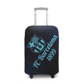Чехол для чемодана 3D с принтом FC Barcelonа в Екатеринбурге, 86% полиэфир, 14% спандекс | двустороннее нанесение принта, прорези для ручек и колес | barcelona | barsa | барса | барселона | футбол