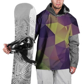 Накидка на куртку 3D с принтом Грани абстракции в Екатеринбурге, 100% полиэстер |  | абстракция | бумага | геометрия | грани | изгиб | линии | оптические | полигоны | полосы | постель | розовый | сочетания | текстура | треугольники