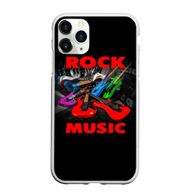 Чехол для iPhone 11 Pro Max матовый с принтом Rock music в Екатеринбурге, Силикон |  | Тематика изображения на принте: гитара | музыка | рок | рокер | электрогитара