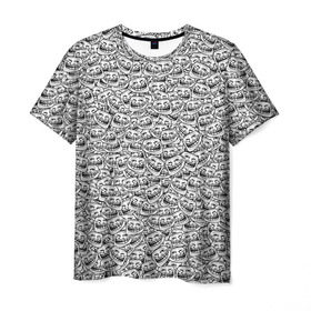 Мужская футболка 3D с принтом Мегатролль в Екатеринбурге, 100% полиэфир | прямой крой, круглый вырез горловины, длина до линии бедер | face | troll | trollface | интернет | лицо | мем | тролль