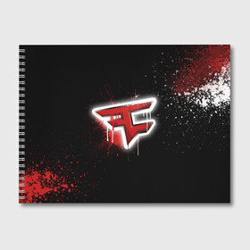 Альбом для рисования с принтом csgo - Faze clan (Black collection) в Екатеринбурге, 100% бумага
 | матовая бумага, плотность 200 мг. | black | clan | csgo | faze | ксго | фейз