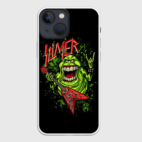 Чехол для iPhone 13 mini с принтом SLIMER в Екатеринбурге,  |  | Тематика изображения на принте: slayer | слейер