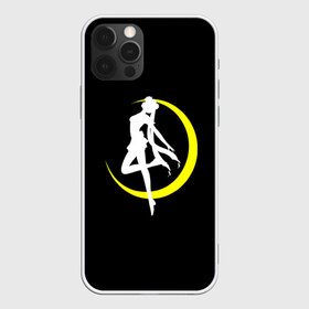 Чехол для iPhone 12 Pro Max с принтом Сейлор Мун в Екатеринбурге, Силикон |  | Тематика изображения на принте: logo | moon | девушка | детство | желтый | луна | мультик | мультики | черный