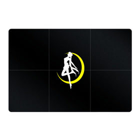 Магнитный плакат 3Х2 с принтом Сейлор Мун в Екатеринбурге, Полимерный материал с магнитным слоем | 6 деталей размером 9*9 см | logo | moon | девушка | детство | желтый | луна | мультик | мультики | черный