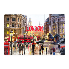 Магнитный плакат 3Х2 с принтом Улицы Лондона в Екатеринбурге, Полимерный материал с магнитным слоем | 6 деталей размером 9*9 см | england | london | united kingdom | англия | великобритания | город | лондон