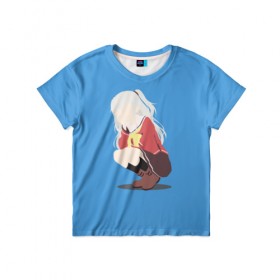 Детская футболка 3D с принтом Charlotte в Екатеринбурге, 100% гипоаллергенный полиэфир | прямой крой, круглый вырез горловины, длина до линии бедер, чуть спущенное плечо, ткань немного тянется | anime | charlotte | аниме | шарлотта