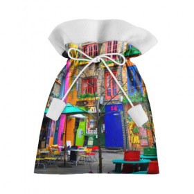 Подарочный 3D мешок с принтом Улицы Лондона в Екатеринбурге, 100% полиэстер | Размер: 29*39 см | bright | city | color | courtyard | england | london | paint | street | united kingdom | англия | великобритания | город | дворик | краски | лондон | улица | цвет | яркие