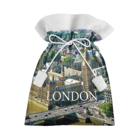 Подарочный 3D мешок с принтом Улицы Лондона в Екатеринбурге, 100% полиэстер | Размер: 29*39 см | city | england | london | united kingdom | англия | великобритания | город | лондон